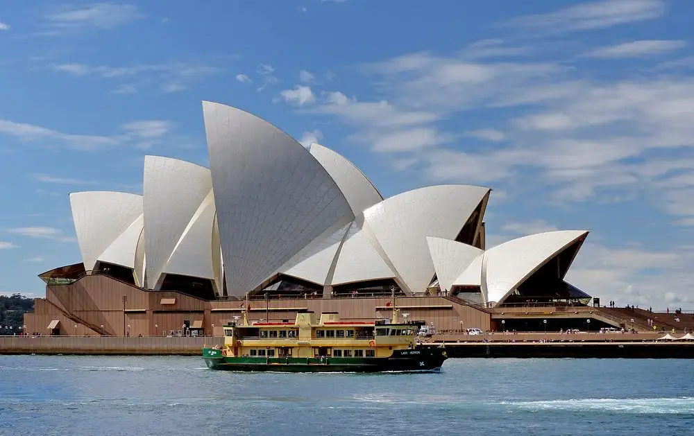 A photograph of Opera House in Sydney set on a sunny day 