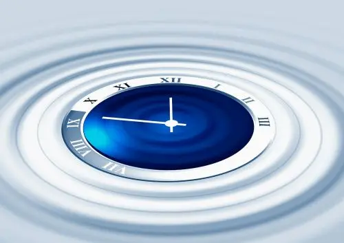 An image of a futuristic clock, representing the forex clock or forex trading operation