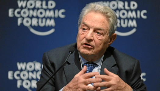 An image of George Soros taken during the World Economic Forum