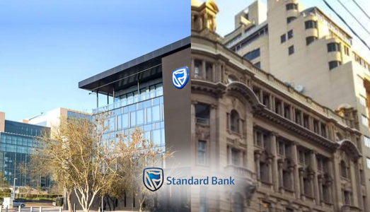 Image of Standard Bank historical building and new headquarters in Johannesburg