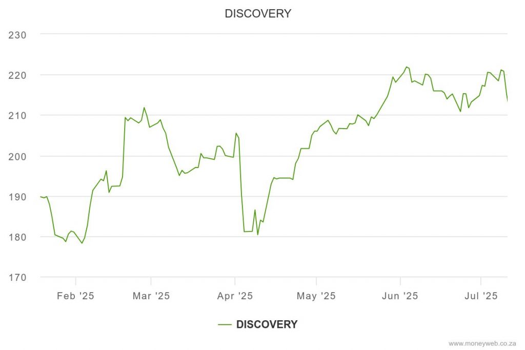 an image showing the YTD chart of DSYJ blue chip stocks