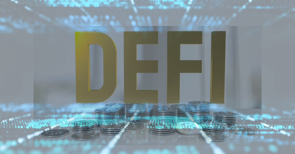 An image with DeFi coins.